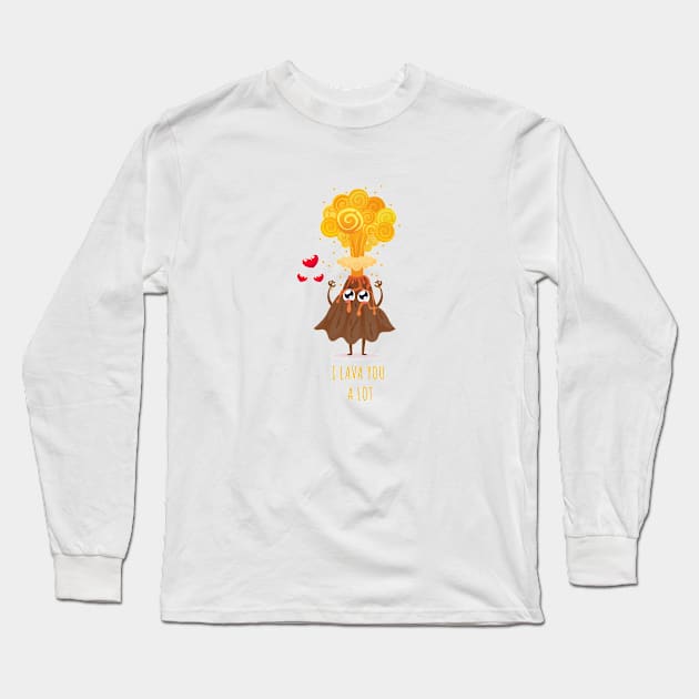 I Lava You a Lot Long Sleeve T-Shirt by Alessandro Aru